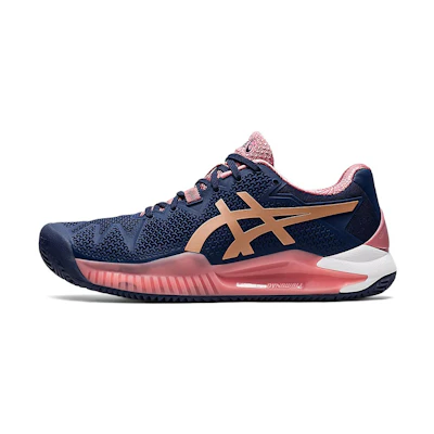 (W) ASICS Gel Resolution 8 Clay 'Peacoat Rose Gold'