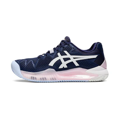 (W) ASICS Gel Resolution 8 Clay 'Peacoat White'