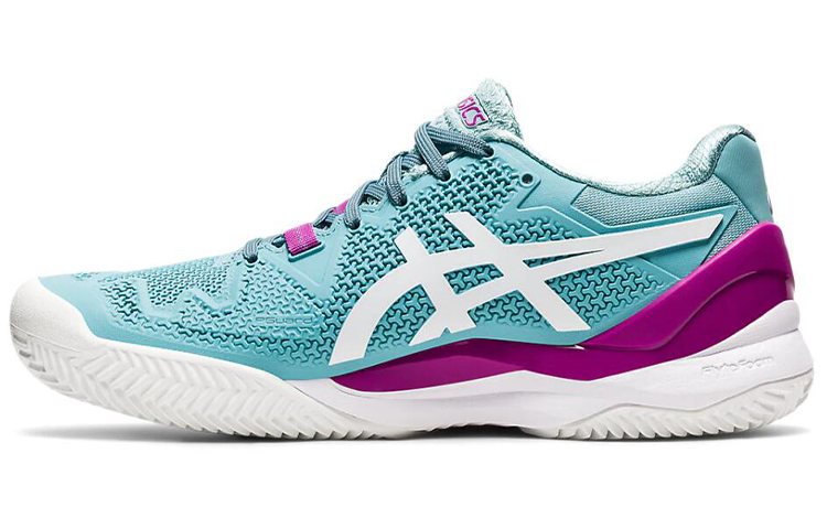 (W) ASICS Gel Resolution 8 Clay 'Smoke Blue White'