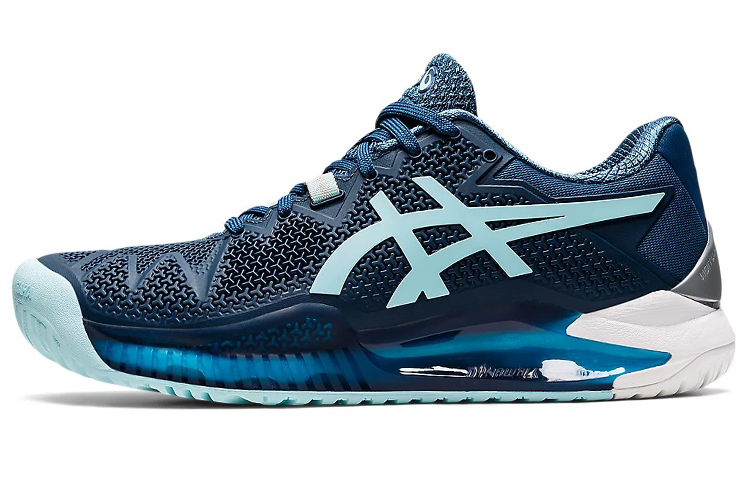 Buy (W) ASICS Gel Resolution 8 D Wide 'Light Indigo' - Azul Índigo Claro 1042A097-406