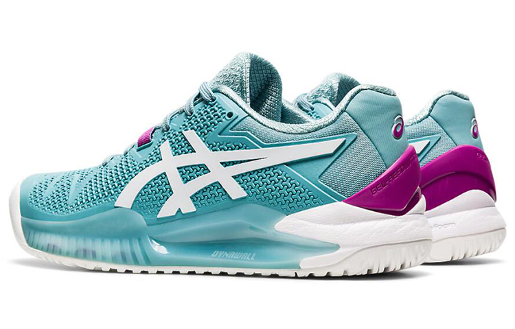 Shop （女款）ASICS Gel Resolution 8 寬楦 '煙藍色' 1042A097-403