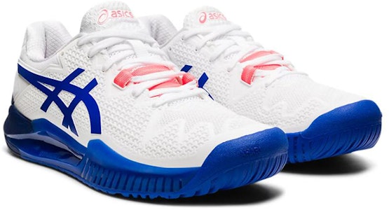 (W) 아식스 젤 레졸루션 8 와이드 '화이트 라피스 라줄리 블루' 1042A097-107 Lookbook (W) 아식스 젤 레졸루션 8 와이드 '화이트 라피스 라줄리 블루' 1042A097-107