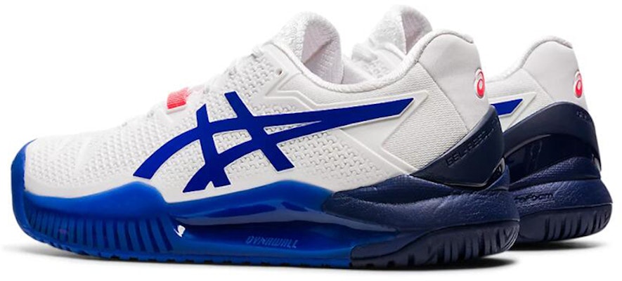 (W) ASICS Gel Resolution 8 Wide 'Putih Lapis Lazuli Biru' 1042A097-107 Shop (W) ASICS Gel Resolution 8 Wide 'Putih Lapis Lazuli Biru' 1042A097-107