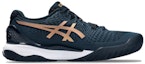 Order (W) ASICS Gel Resolution 9 'French Blue Pure Gold' kasut tenis. 1042A268-960