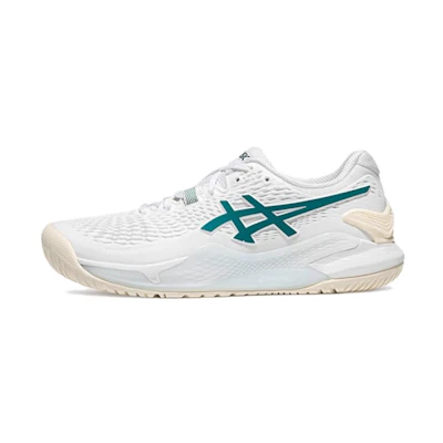 (W) ASICS Gel Resolution 9 'White Pitch Green'