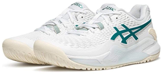 (W) ASICS Gel Resolution 9 'Putih Pitch Hijau' 1042A246-101 Lookbook (W) ASICS Gel Resolution 9 'Putih Pitch Hijau' 1042A246-101