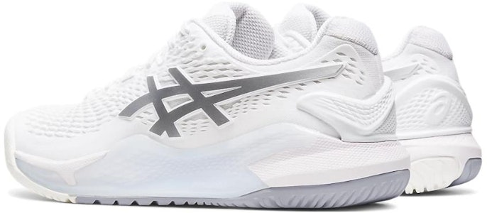 (W) ASICS Gel Resolution 9 'Putih Perak Murni' 1042A208-100 Shop (W) ASICS Gel Resolution 9 'Putih Perak Murni' 1042A208-100