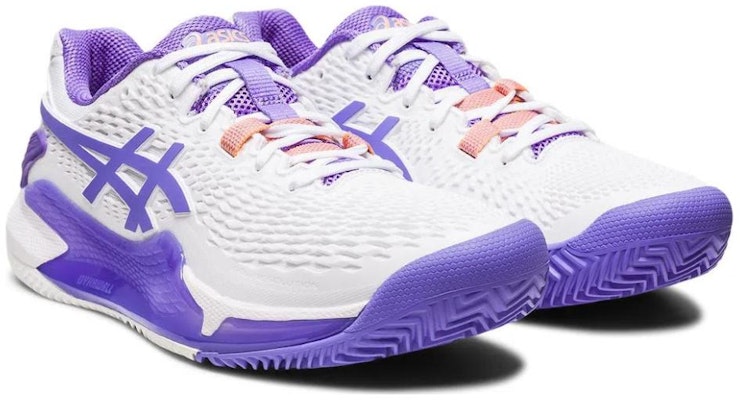 (W) ASICS Gel Resolution 9 Clay 'White Amethyst' Putih Amethyst 1042A224-101 Lookbook (W) ASICS Gel Resolution 9 Clay 'White Amethyst' Putih Amethyst 1042A224-101