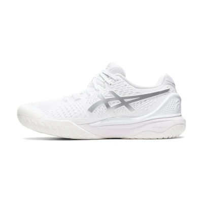 (W) ASICS Gel Resolution 9 Wide 'White Pure Silver'