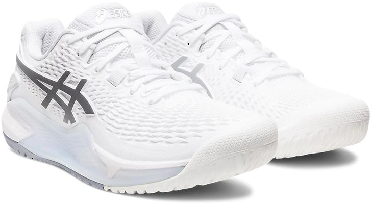 (W) ASICS Gel Resolution 9 Lebar 'Putih Perak Tulin' 1042A226-100 Lookbook (W) ASICS Gel Resolution 9 Lebar 'Putih Perak Tulin' 1042A226-100