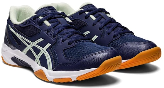 (W) ASICS Gel Rocket 10 'Peacoat Whisper Green' Lelaki Wanita Asli 1072A056-407 Lookbook (W) ASICS Gel Rocket 10 'Peacoat Whisper Green' Lelaki Wanita Asli 1072A056-407