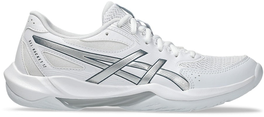(Women) ASICS Gel Rocket 12 'White Pure Silver' 1072A119-101 Buy (Women) ASICS Gel Rocket 12 'White Pure Silver' 1072A119-101