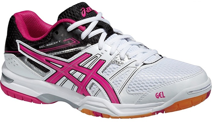 Buy Women ASICS Gel Rocket 7 White Purple B455N 0125 Novelship