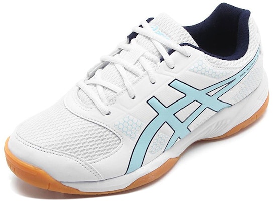 (Women) ASICS Gel-Rocket 8 'White Blue' B056A-101 Order (Women) ASICS Gel-Rocket 8 'White Blue' B056A-101
