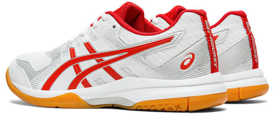 (Women) ASICS Gel Rocket 9 'White Red' 1072A034-101 Lookbook (Women) ASICS Gel Rocket 9 'White Red' 1072A034-101