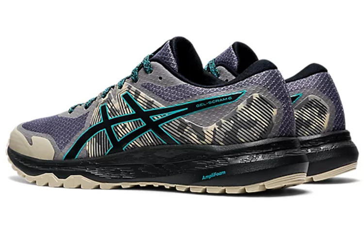 Lookbook (W) 아식스 젤-스크램 6 트레일 그레이/블랙 (Asikseu Jel-Seukeuraem 6 Treil Geurei/Beullaek) 1012A730-022