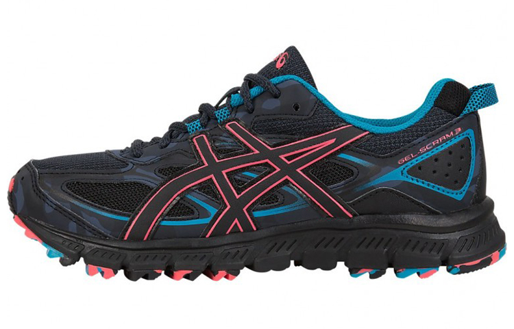 (Women) ASICS Gel Scram 'Black Blue Red' T6K7N-9099