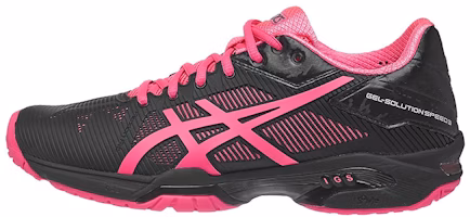 (Women) ASICS Gel-Solution Speed 3 /Pink 'Black' E650N-9020 (Women) ASICS Gel-Solution Speed 3 /Pink 'Black' E650N-9020
