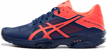 (Women) ASICS Gel-Solution Speed 3 Blue/ 'Red' E650N-4920 (Women) ASICS Gel-Solution Speed 3 Blue/ 'Red' E650N-4920