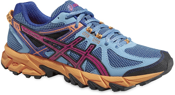 Asics Gel-Sonoma 舒適防滑運動慢跑鞋 女款 藍粉 Lookbook Asics Gel-Sonoma 舒適防滑運動慢跑鞋 女款 藍粉