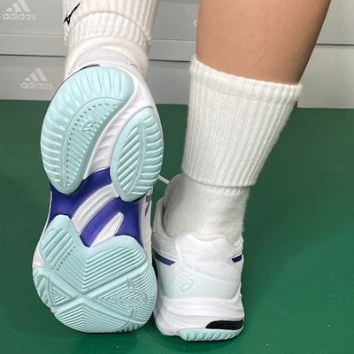 (Women) ASICS Gel Tactic 12 'White Eggplant' 1072A092-101 Cheap (Women) ASICS Gel Tactic 12 'White Eggplant' 1072A092-101