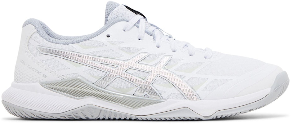 (Women) ASICS Gel Tactic 12 'White Pure Silver' 1072A092-100 Buy (Women) ASICS Gel Tactic 12 'White Pure Silver' 1072A092-100