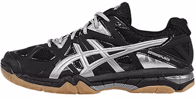 (Women) ASICS Gel-Tactic 'Black Silver' B554N-9093 (Women) ASICS Gel-Tactic 'Black Silver' B554N-9093