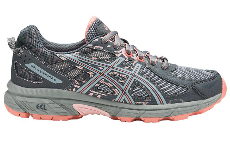(W) ASICS Gel-Venture 6 (D)Running Shoes Grey/Orange 圖 2