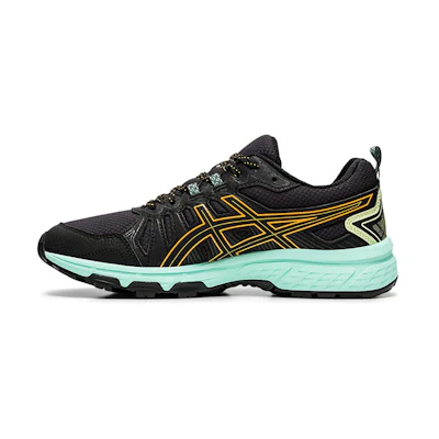 (W) ASICS Gel Venture 7 'Black Mint Orange Pop'