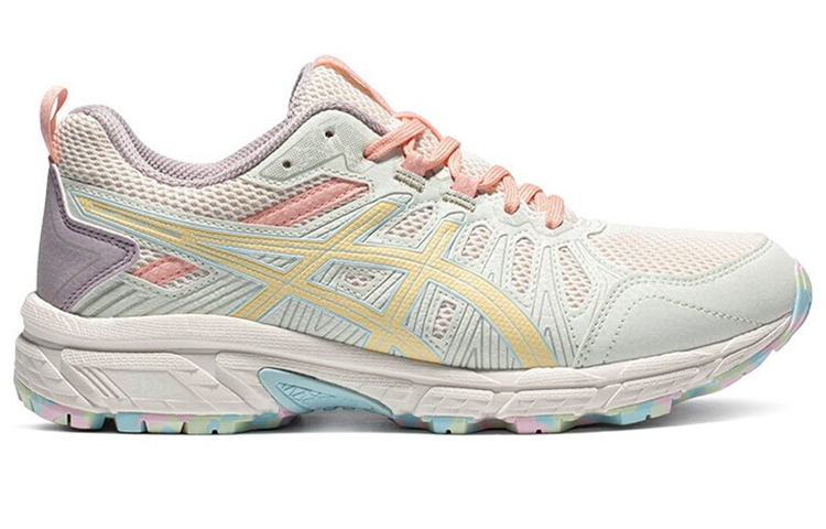 (W) ASICS Gel-Venture 7 MX Sport Shoes Beige/Yellow 圖 2