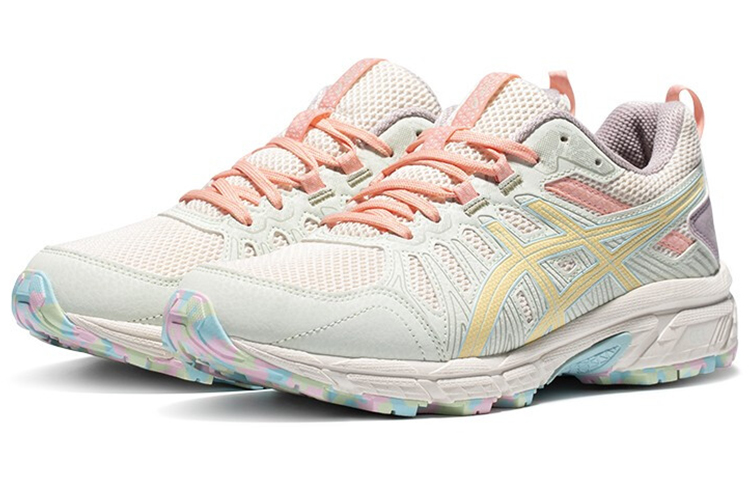 (W) ASICS Gel-Venture 7 MX Sport Shoes Beige/Yellow 圖 3