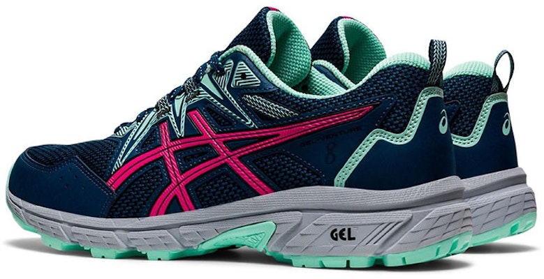 (W) ASICS Gel Venture 8 'Mako Blue Pink Glow' Lelaki & Wanita 1012B230-400 Lookbook (W) ASICS Gel Venture 8 'Mako Blue Pink Glow' Lelaki & Wanita 1012B230-400
