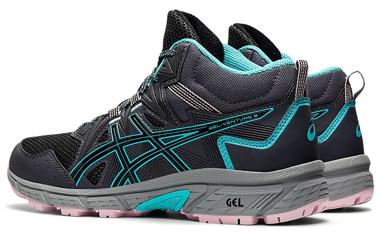 Shop (W) ASICS Gel Venture 8 Mid 'Graphite Grey Ice Mint' Lelaki & Wanita. 1012A869-029