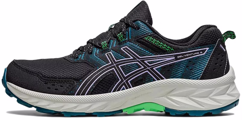 (W) ASICS Gel Venture 9 Wide 'Hitam Teal Violet' 1012B314-003 Buy (W) ASICS Gel Venture 9 Wide 'Hitam Teal Violet' 1012B314-003