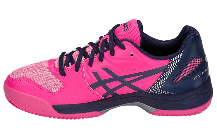 (Women) ASICS GelPadel Exclusive 5 SG Soft Ground 'Pink Blue' 1042A004-700