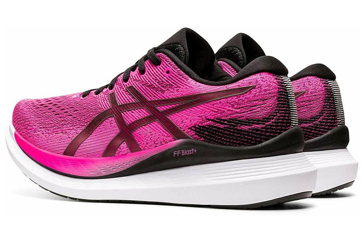 Shop (W) ASICS GlideRide 3 ''Pink Glow Zwart'' 1012B180-701