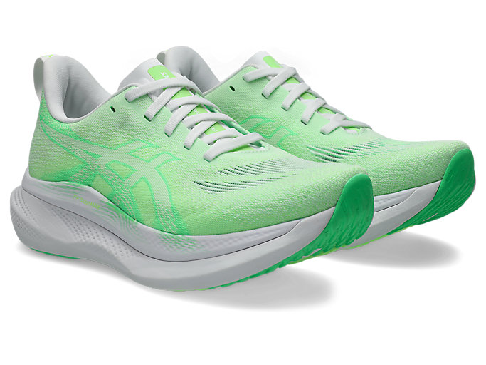 Order (W) ASICS GLIDERIDE MAX 2 Sepatu Lari Putih/Vital Green 1012B928-100