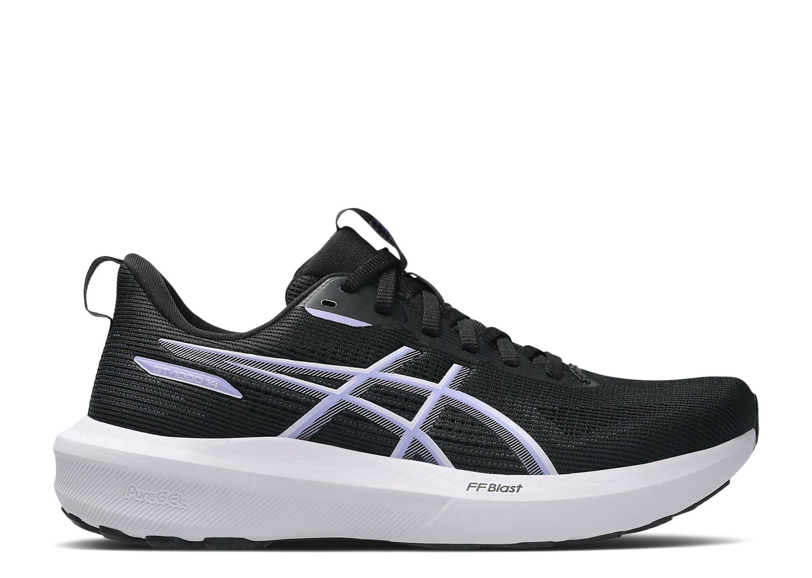 (Women) ASICS GT-1000 14 D Wide 'Black Lilac Hint' 1012B858-004