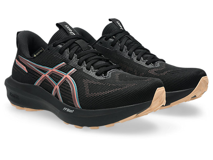 Order (W) ASICS GT-1000 14 GTX Sepatu Lari Hitam/Misty Pine. 1012B857-002