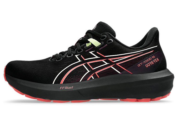 (Women) ASICS GT-1000 15 GTX Running Shoes Black/Dark Aubergine 1012B996-001