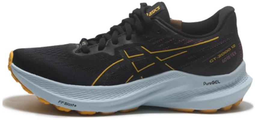 Asics GT-2000 12 Gtx 耐磨 低筒 跑步鞋 女款 黑黃 Buy Asics GT-2000 12 Gtx 耐磨 低筒 跑步鞋 女款 黑黃