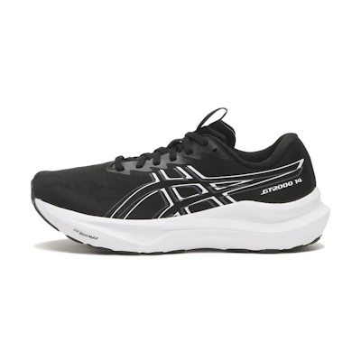 (W) ASICS GT-2000 14 Black/White Running Shoes BLACK/WHITE