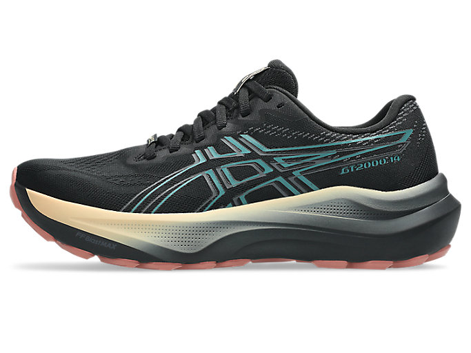 Cheap (W) ASICS GT-2000 14 GTX Sepatu Lari Hitam/Misty Pine 1012B844-002