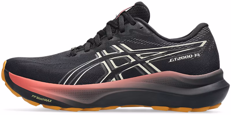 (W) Zapatillas de Correr ASICS GT-2000 14 GTX Negro/Vainilla 1012B844-001 1