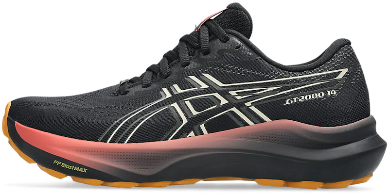 (W) ASICS GT-2000 14 GTX 跑鞋 黑色/香草色 1012B844-001 1