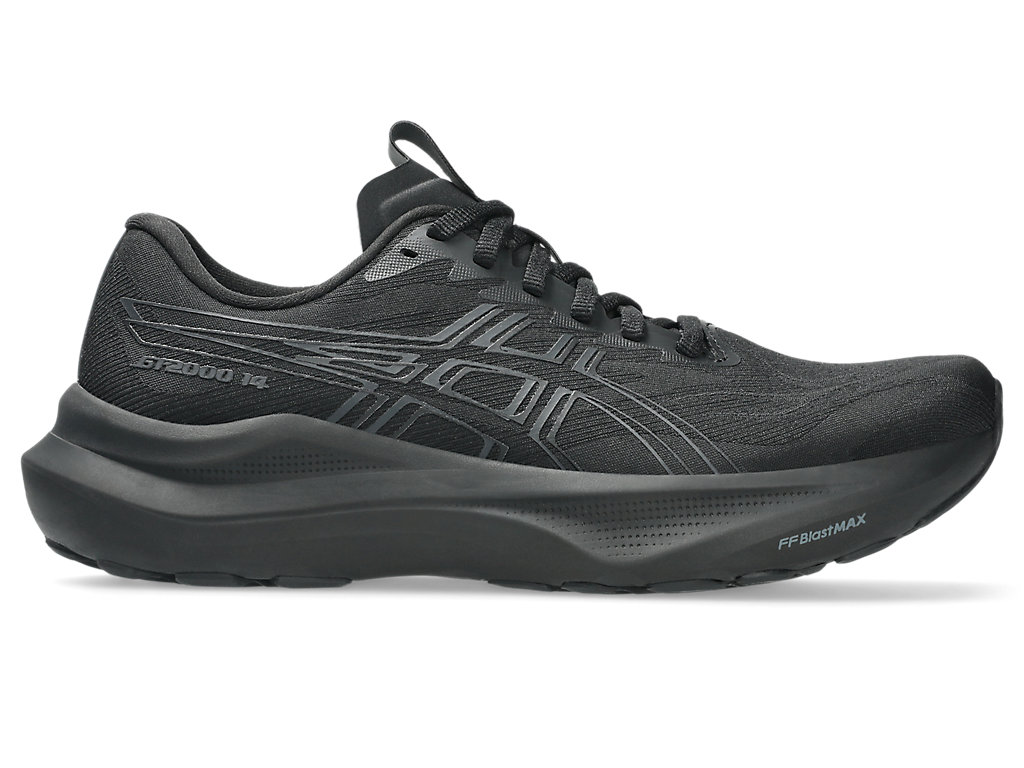 (Women) ASICS GT-2000 14 Running Shoes Black/Graphite Grey 1012B843-002