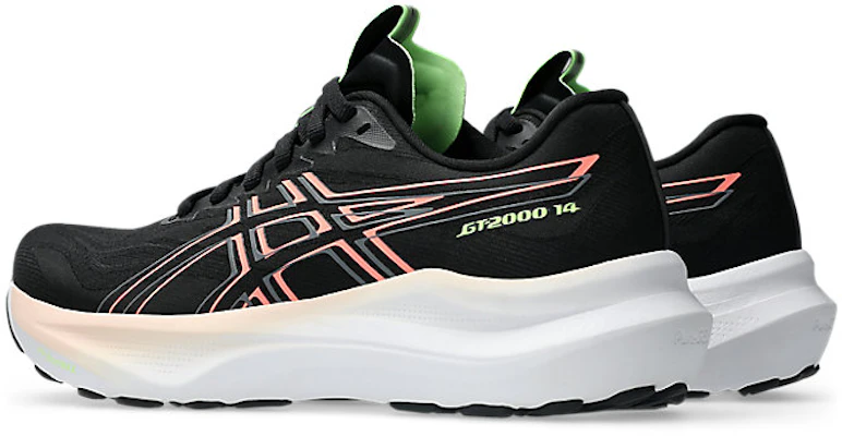 (W) ASICS GT-2000 14 慢跑鞋 黑色/日落珊瑚 1012B843-003 Lookbook (W) ASICS GT-2000 14 慢跑鞋 黑色/日落珊瑚 1012B843-003