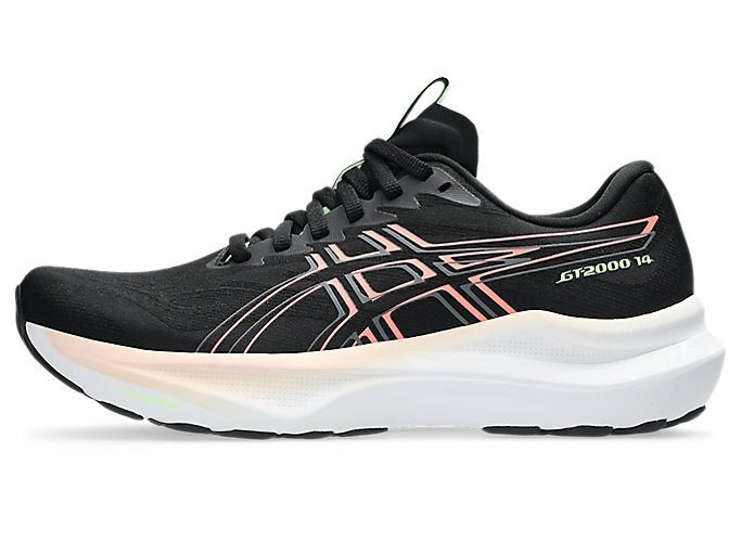 Cheap (W) ASICS GT-2000 14 慢跑鞋 黑色/日落珊瑚 1012B843-003