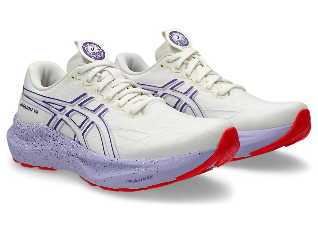 Shop (W) ASICS GT-2000 14 Tokyo Kasut Lari Krim/Edo Ungu 1012B914-500