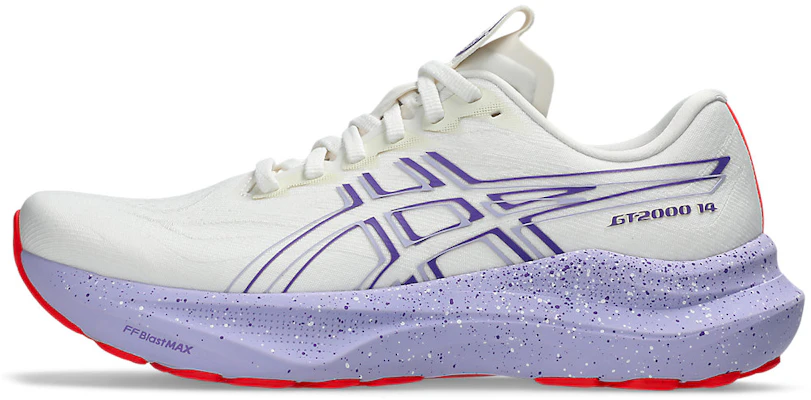 (W) ASICS GT-2000 14 Zapatillas Running Tokyo Crema/Edo Púrpura 1012B914-500 1